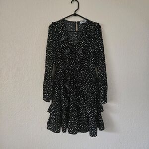 Taroo Black Polka Dot Dress Size Small